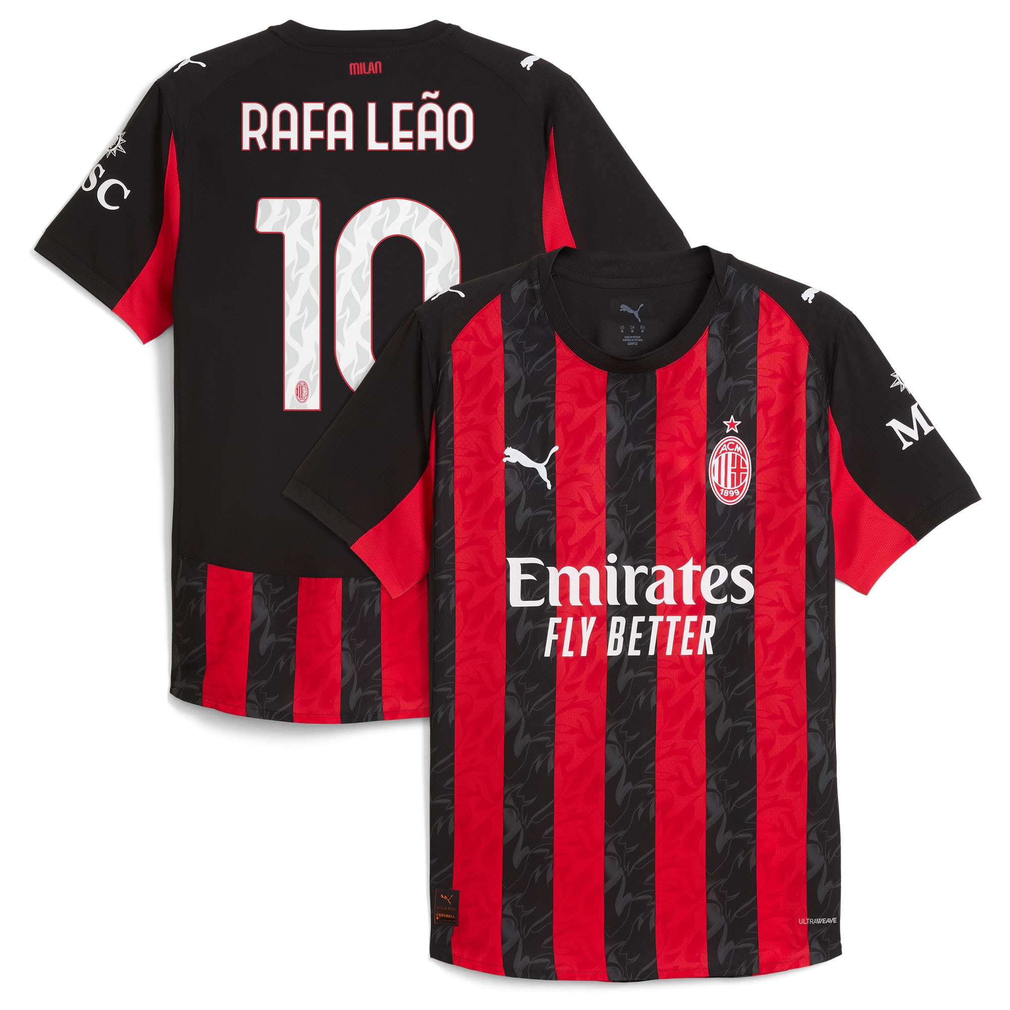 AC Milan Men's 2025 Excellent Authentic Jersey - Fan Jersey - Collectible