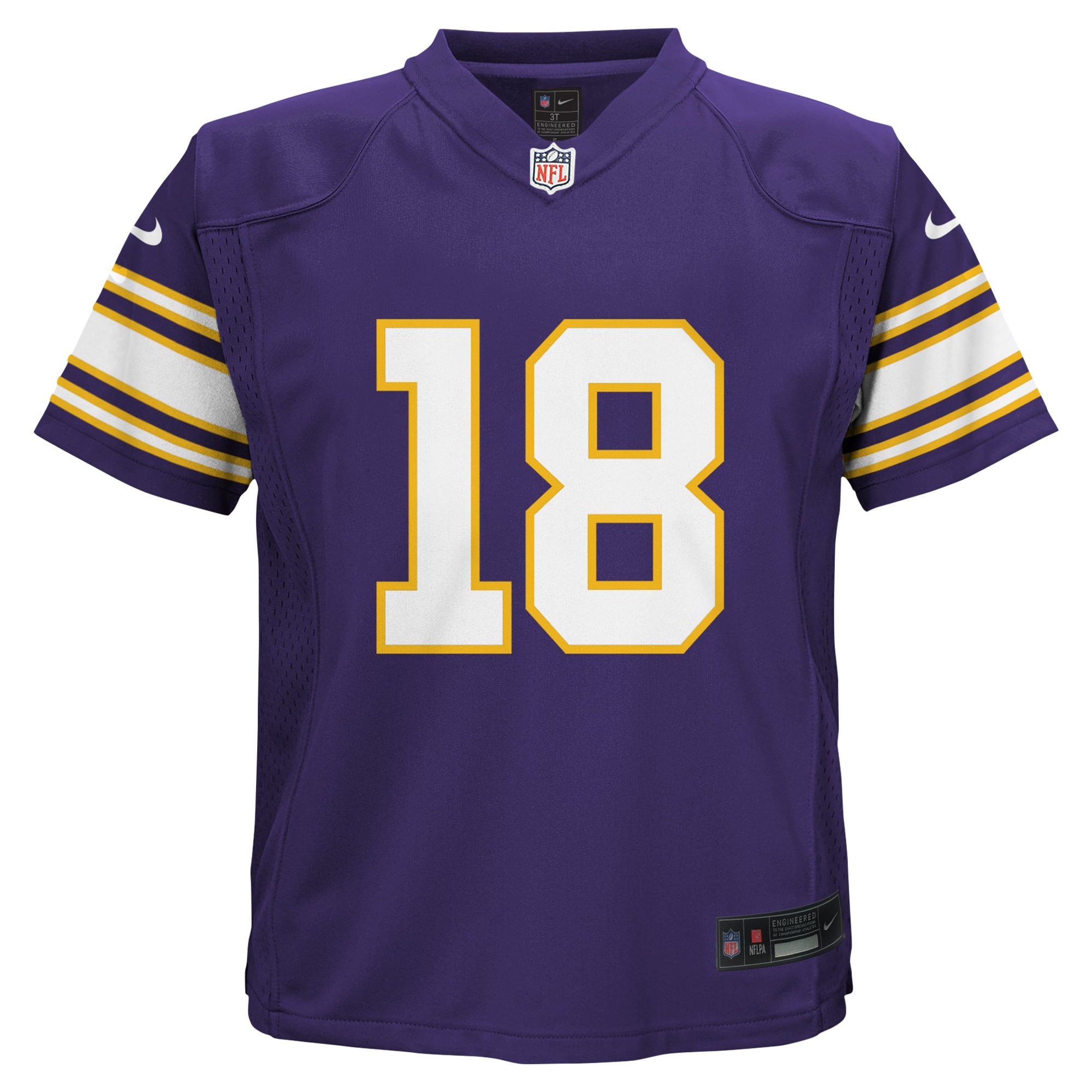[LK] Justin Jefferson #18 Minnesota Vikings Infant Alternate Player Game Jersey - Purple
