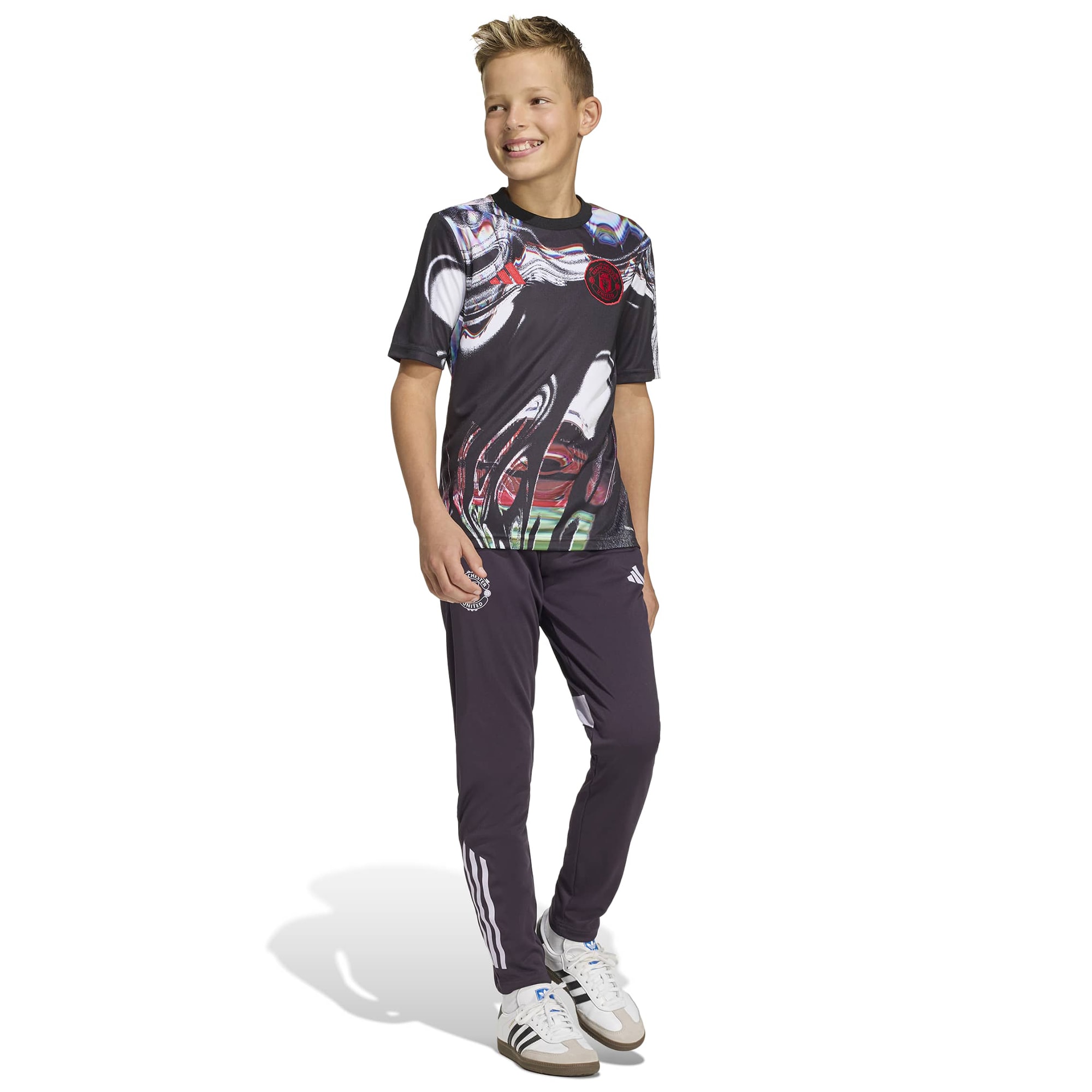 [LK] Manchester United Youth 2025/26 Pre-Match Training Jersey - Black