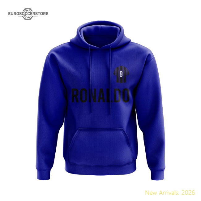 Premium Ronaldo Inter Milan Number Hoody (blue) - Reasonable Price