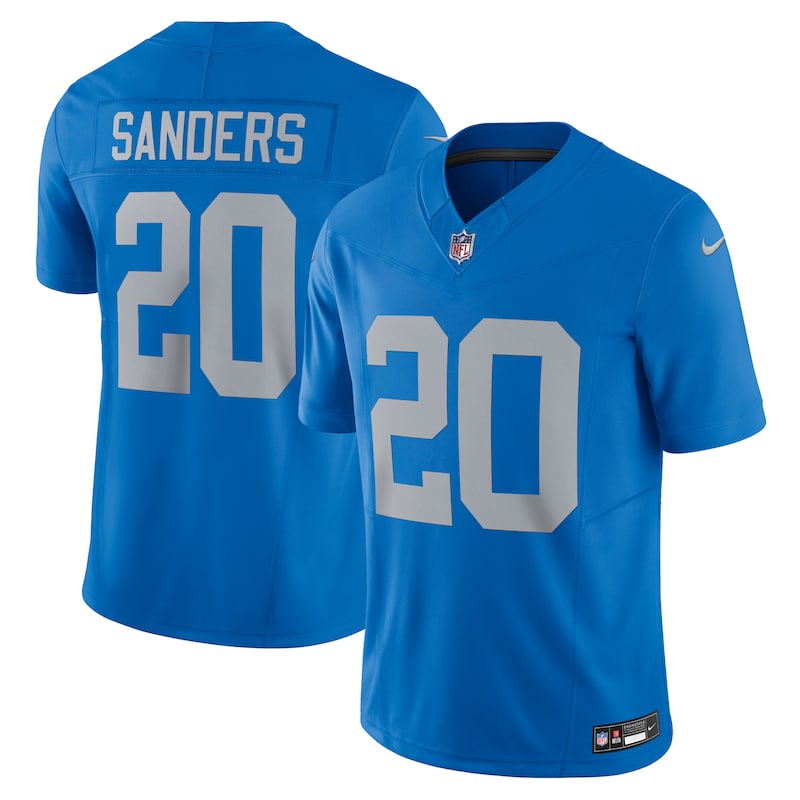 None Barry Sanders Record-Breaker DET Lions Professional Jersey