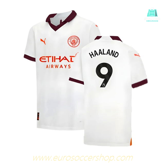 2023-2024 Man City Away Shirt (Kids) (HAALAND 9)