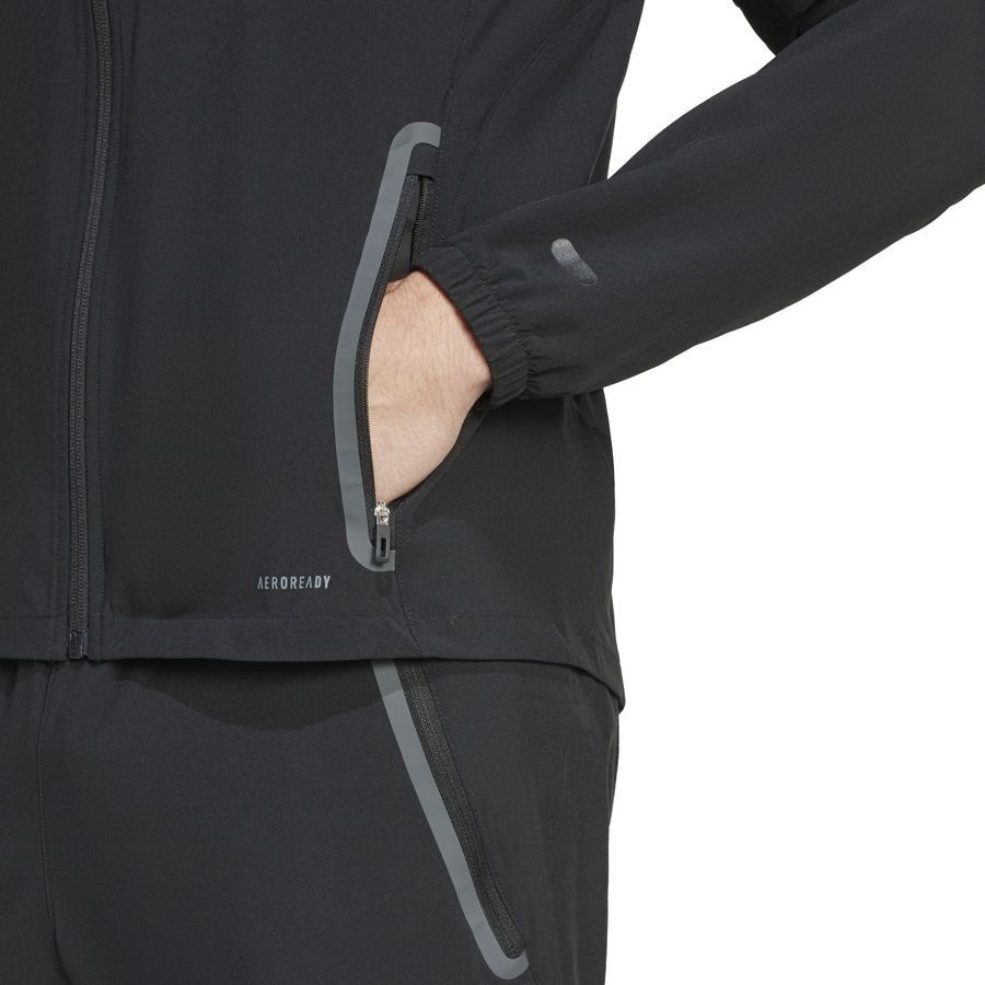 [LK] Algeria Jacket Tiro Competition Travel Vis Tech 25 Black Kit