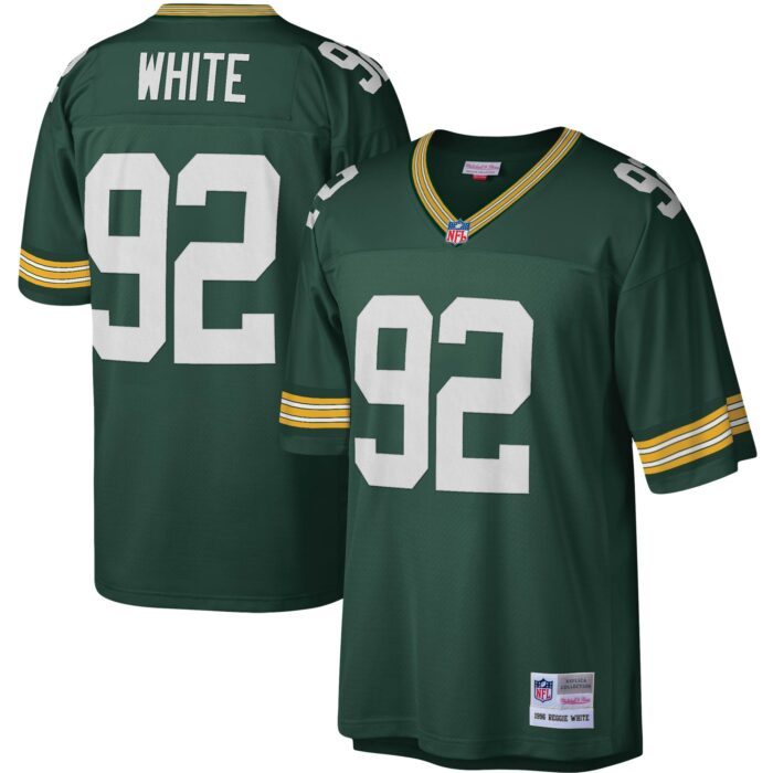 Men's Green Bay Packers Reggie White Mitchell & Ness Green...