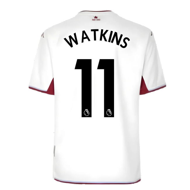 Passionate Football Aston Villa Away Shirt Watkins #11 High Perfor...
