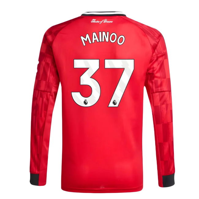 Kids Mainoo 37 2025-2026 Man Utd FC Home Uniform (1)