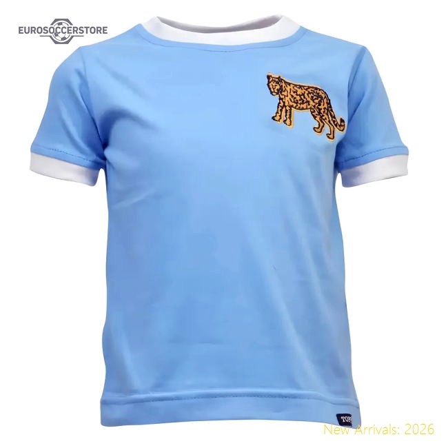 Kids Argentina Tee Sky/White Ringer