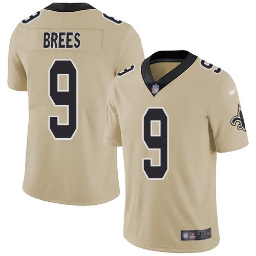 NFL O S Saints #9 Drew Brees Team Color Limited Jersey -v8