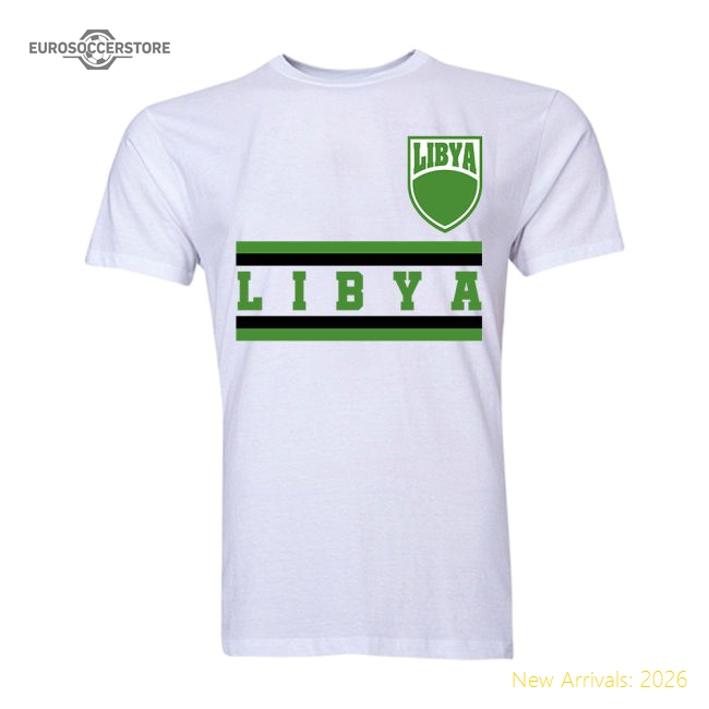 Libya Core Football Country T-shirt (white) - Competitive Price