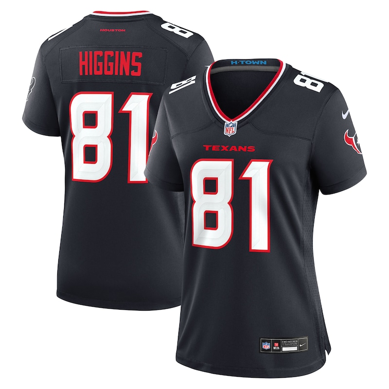 None Jayden Higgins HOU Texans Modern Authentic Jersey for NFL Fans