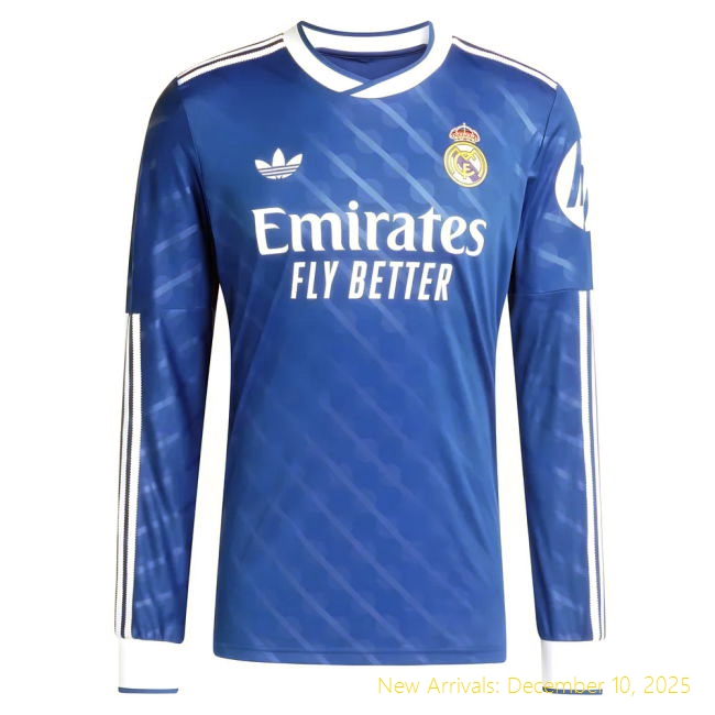 2025-2026 Real Madrid Long Sleeve RM Professional Third Shirt