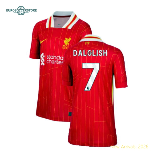 Soft Liverpool Kids Jersey Dalglish 2024-2025 Climacool