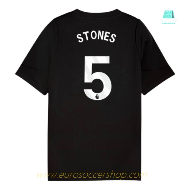 2025-2026 Man City Training Jersey (Black) - Kids (Stones 5)