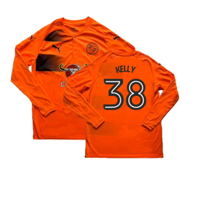 Football Long Sleeve Away Shirt Very Good L Kelly #38 Pro Series F...