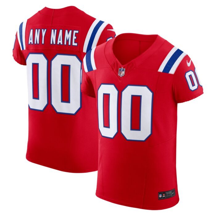 None Men's New England Patriots Dynamic Authentic Jersey for NFL Fan