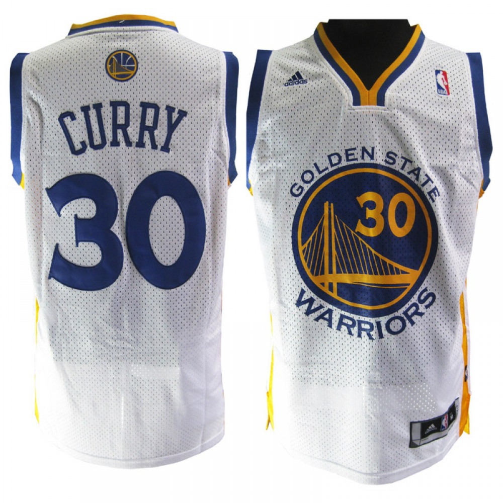 Durable Stephen Curry30 White Jersey - - Fan Favorite