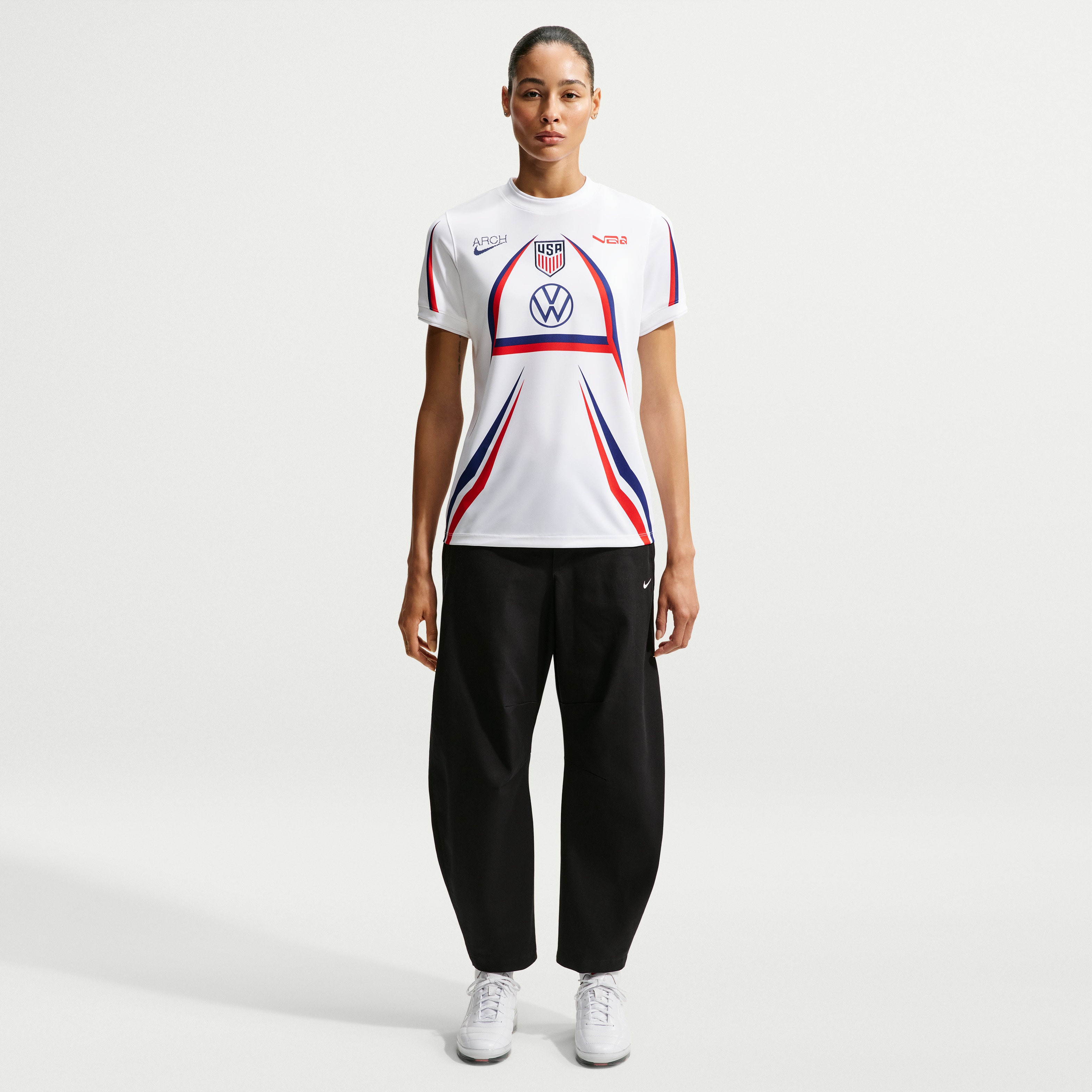 [SJH] USMNT x VAA Women's 2026 Dri-FIT Pre-Match Jersey Top - White