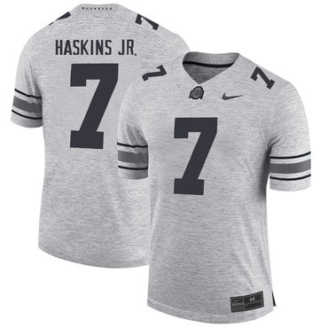 moisture wicking Men's OSU Buckeyes Dwayne Haskins #7 Gray 2024