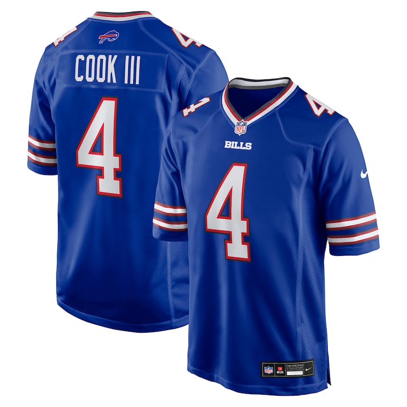 None James Cook III BUF Bills Modern Top-Grade Jersey Football Apparel
