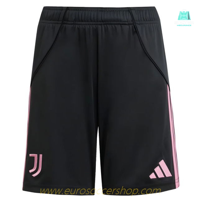 2025-2026 Juventus Home Shorts (Black) - Kids