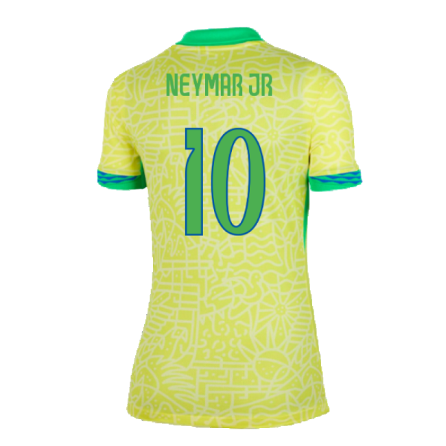 Jersey 2024-2025 Brazil Home Shirt (Womens) (Neymar Jr 10)
