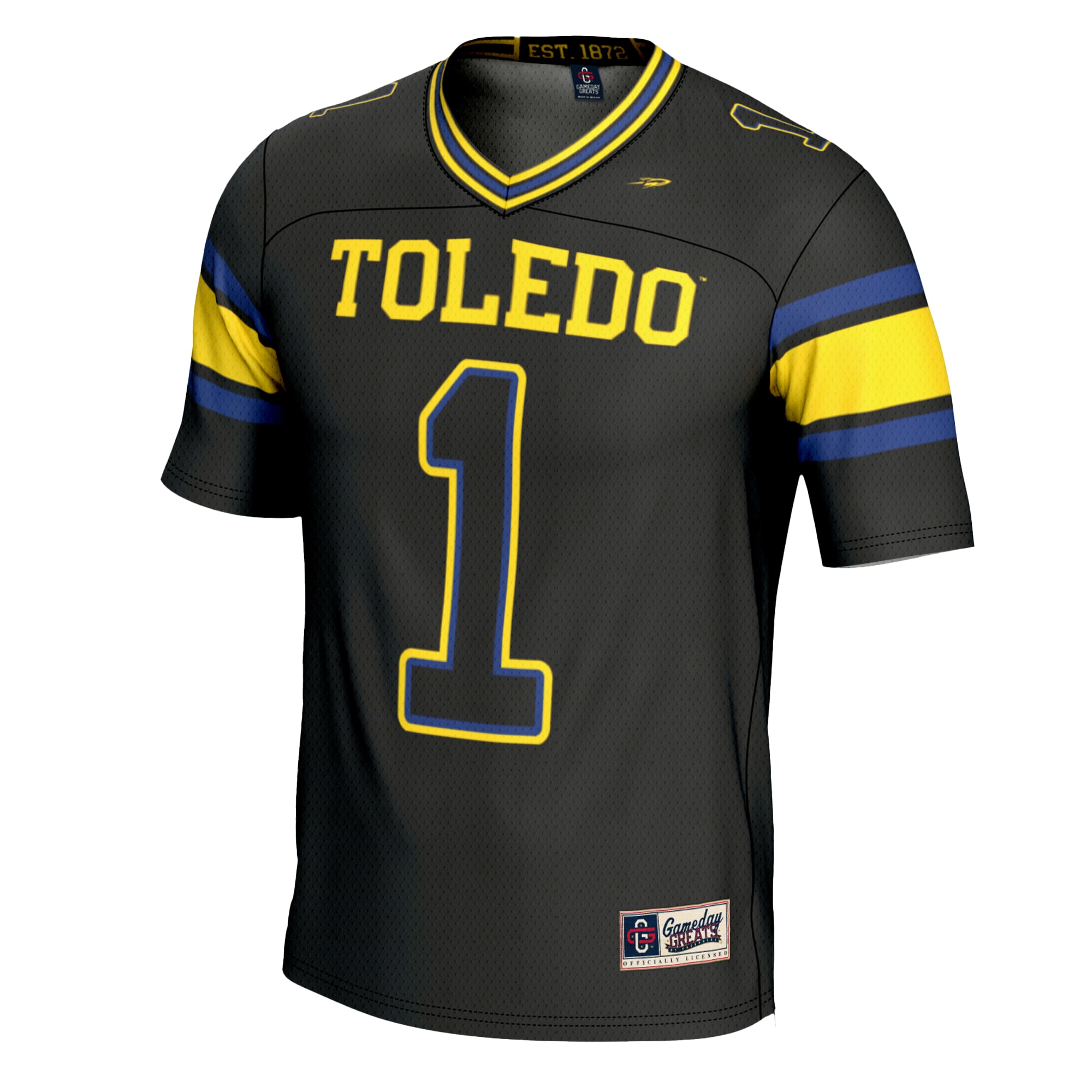 [Youth] Toledo Rockets #1 Football Jersey - Black | Stadium Series 2026