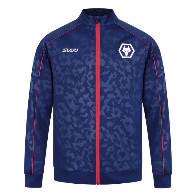 Men's 2024-2025 Wolves Pre Match Anthem Jacket - Blue