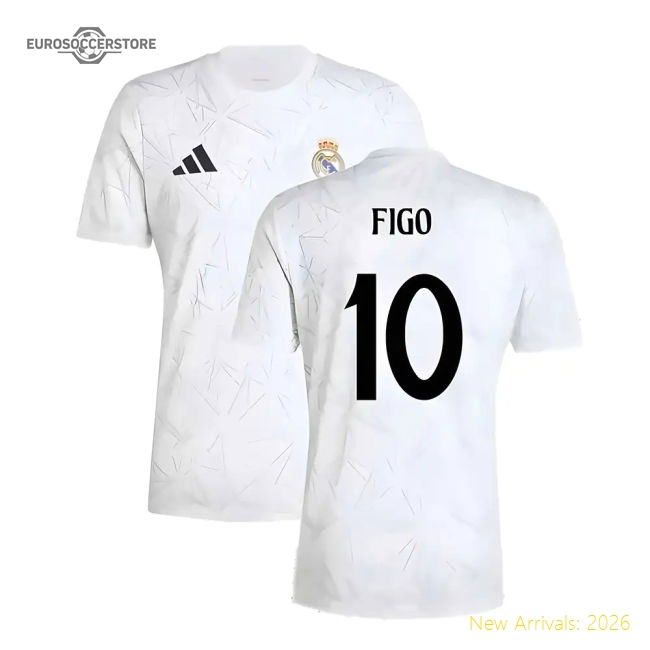 2024-2025 Real Madrid Pre-match Shirt (white) (figo 10)