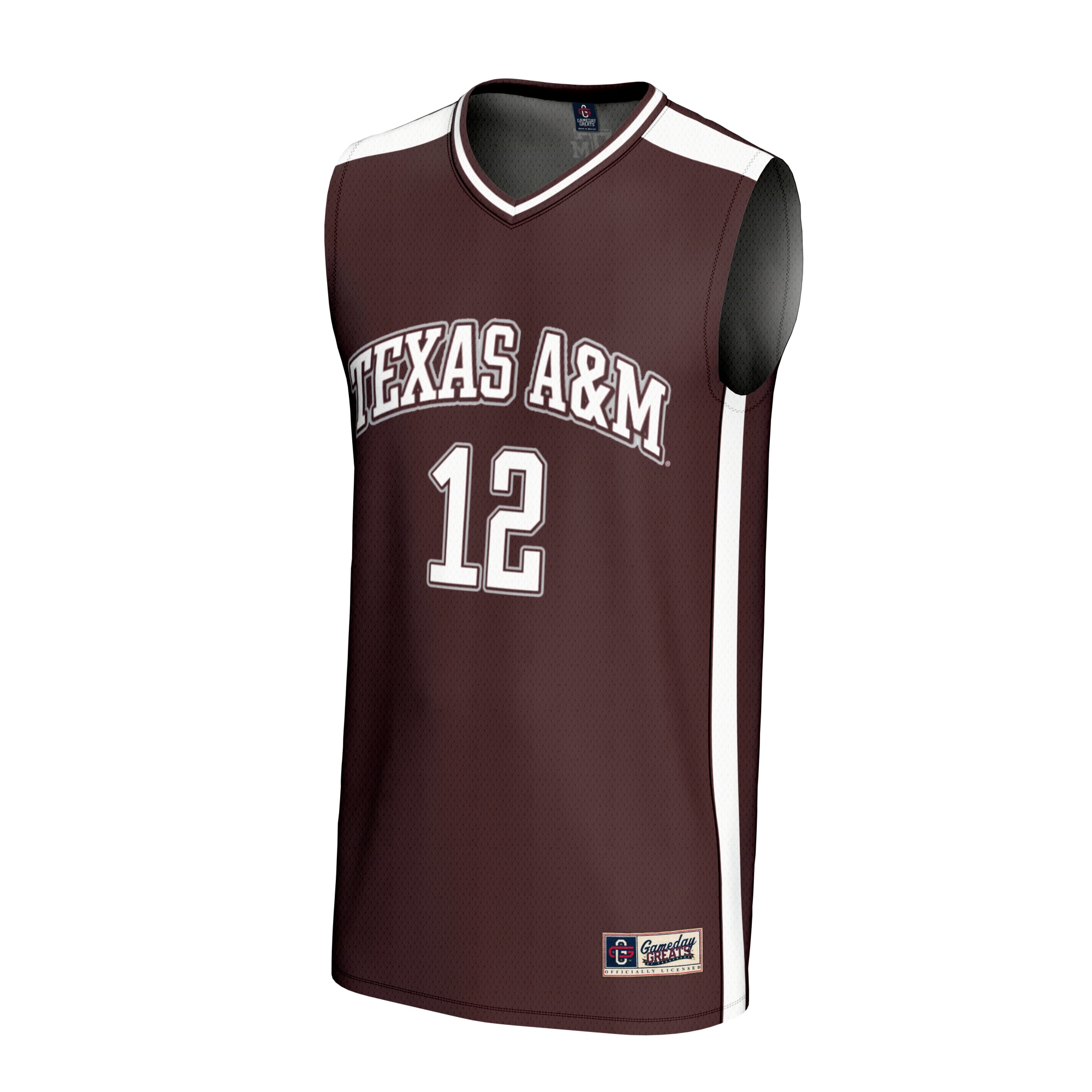 [DDG] Texas A&M Aggies GameDay Greats Youth Lightweight Basketball Fashion Jersey - Maroon