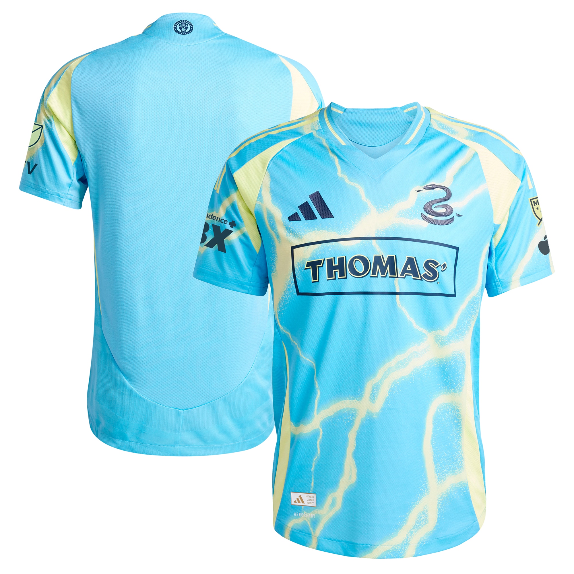 [SJH] Philadelphia Union 2025 The Voltage Kit Authentic Jersey - Blue