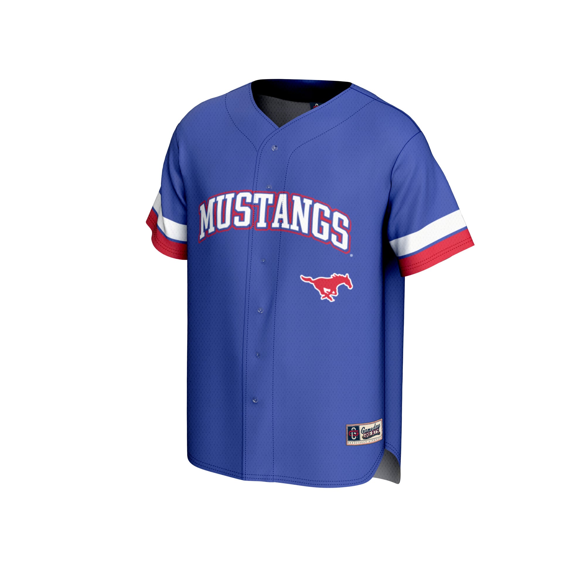 SMU Mustangs GameDay Greats Youth Baseball Jersey - Royal