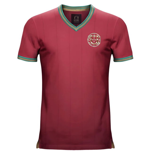 Vintage Portugal Home Soccer Jersey Netherlands Performance