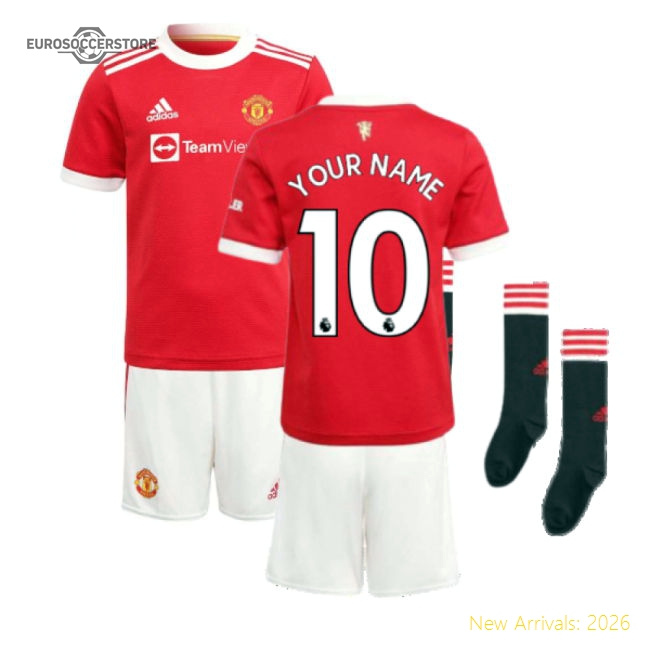 Man Utd 2021-2022 Home Mini Kit (your Name) - Competitive Price