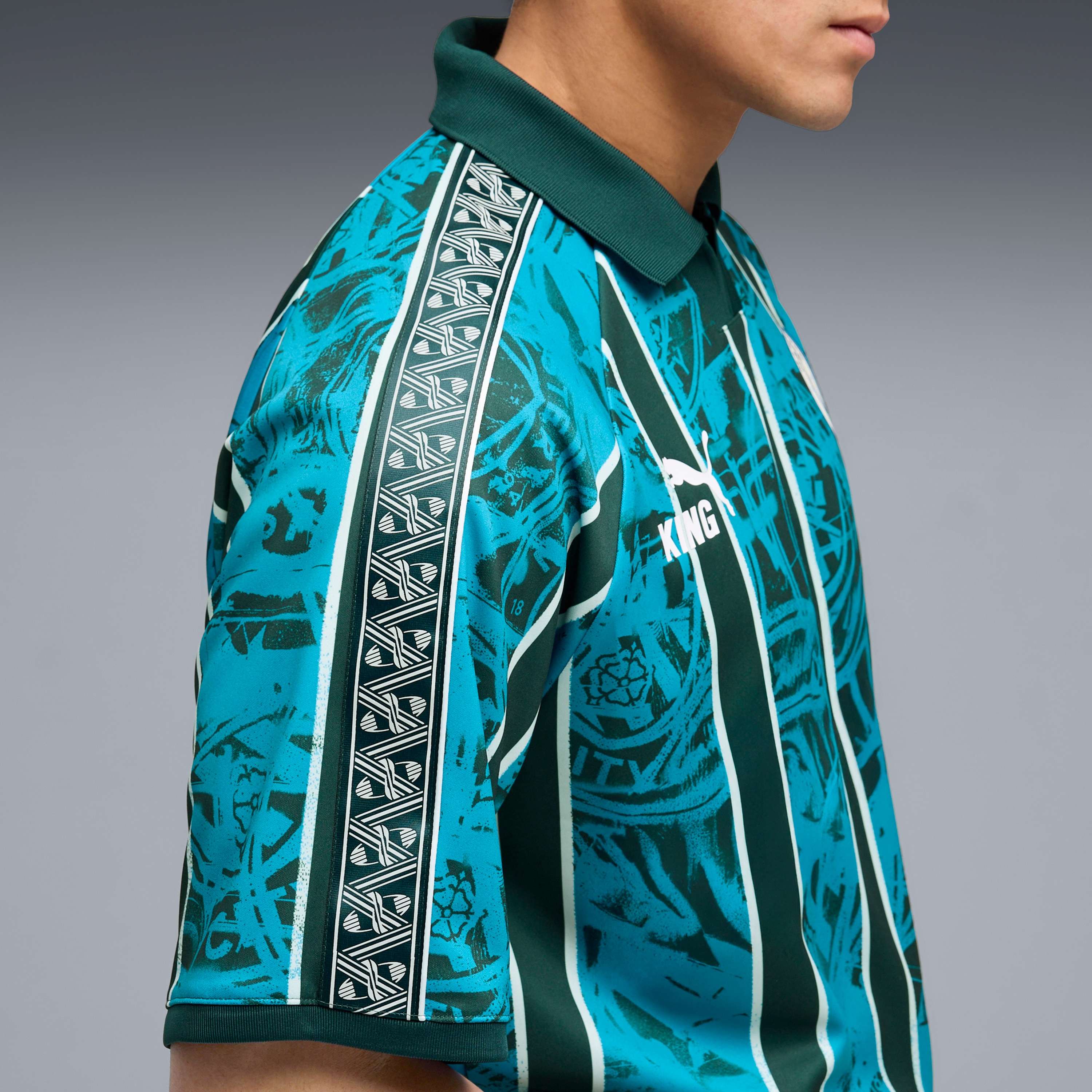 [SJH] Manchester City King Retro Fashion Jersey - Turquoise