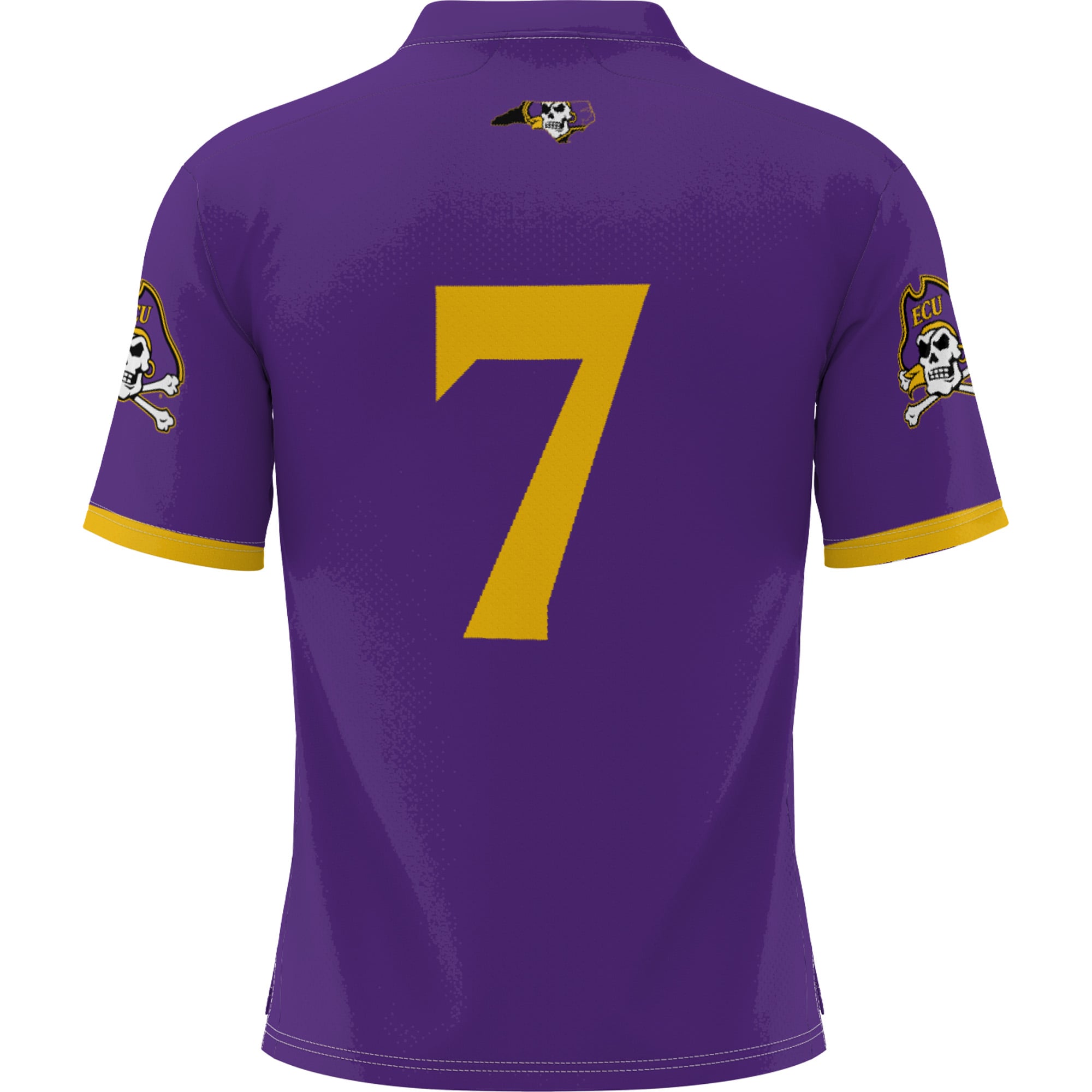 Youth #1 Purple ECU Pirates Football Jersey