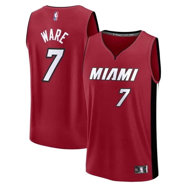 Kel'el Ware MIA Fast Break Jersey - authentic modern - Red game-day