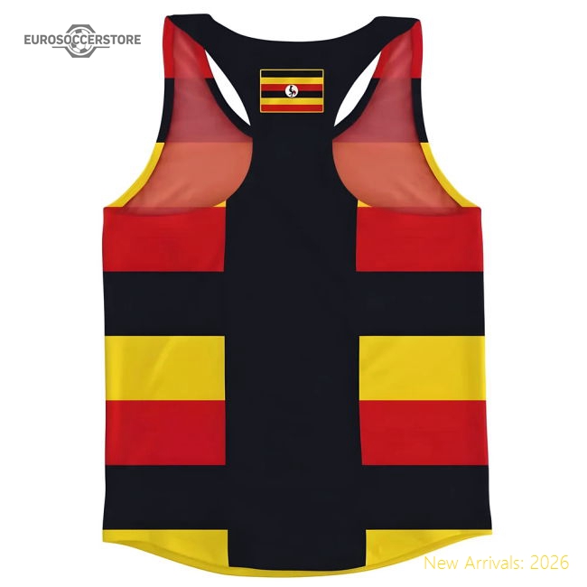 Luxury Uganda Flag Running Vest - Unbeatable Value - Supporter Edition