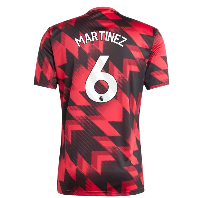 2025-2026 Man Utd Pre-Match Jersey (Red) (Martinez 6)