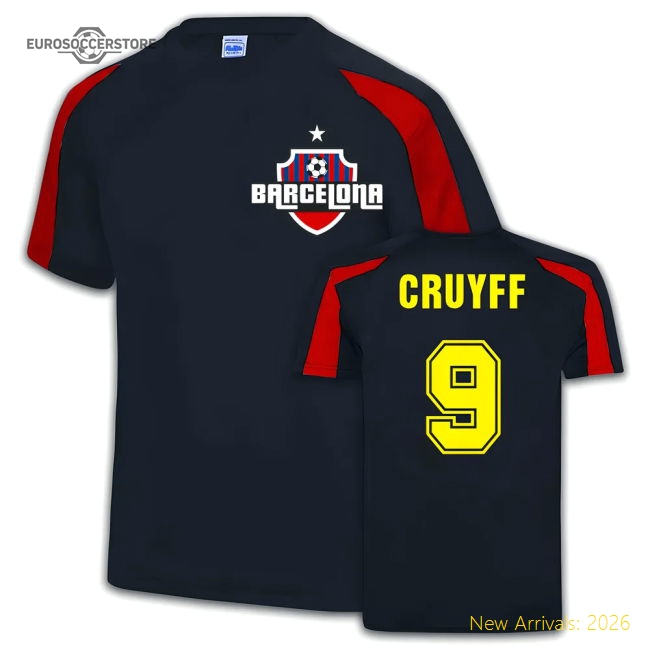 Outstanding Fcb Sports Training Jersey (johan Cruyff 9)