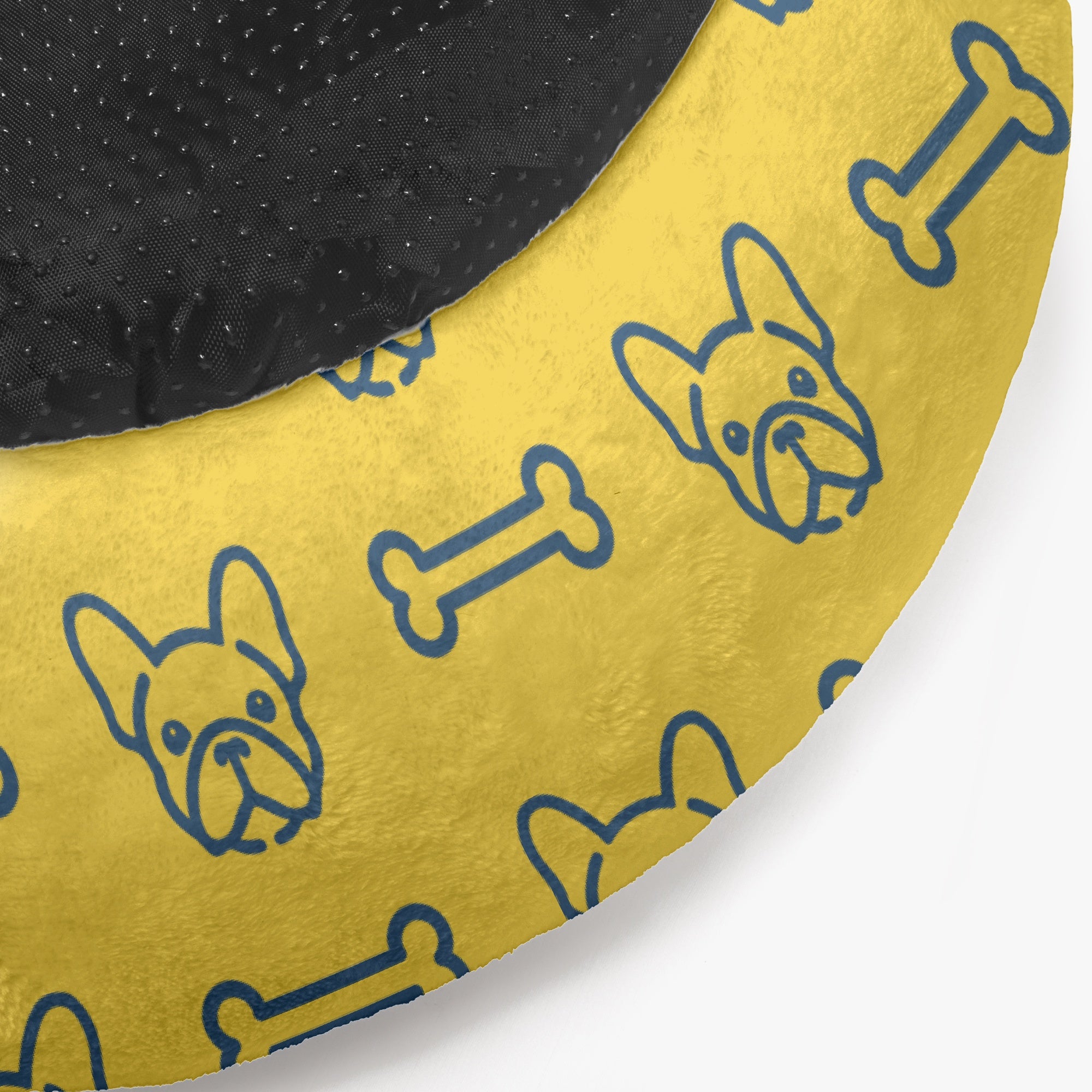 Riley - Custom Cloud-Comfort Frenchie Bed | Personalized Anti-Anxiety Donut Bed for French Bulldogs