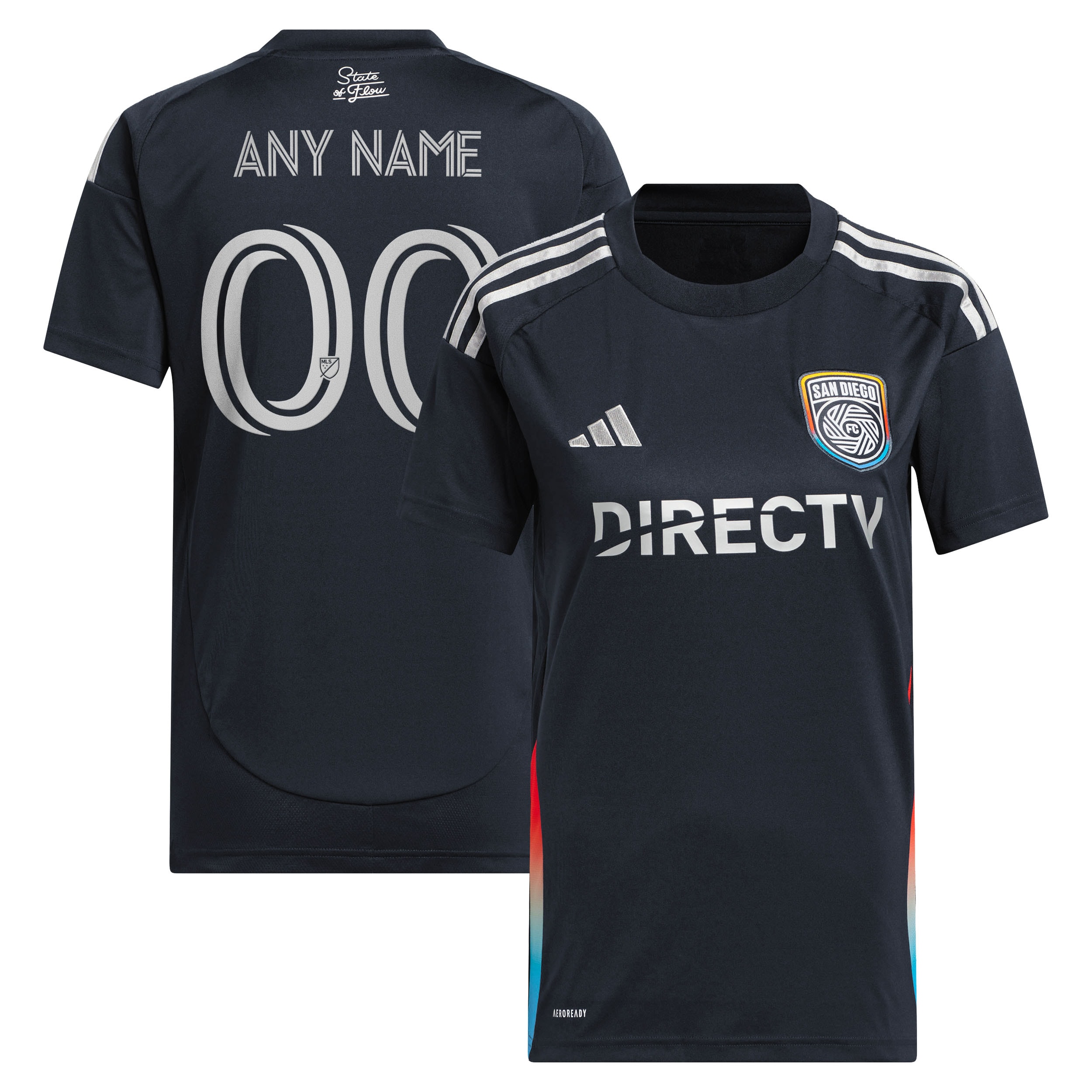 [SJH] Youth San Diego FC Women's 2025 State of Flow Replica Custom Jersey - Navy