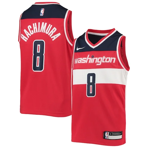 Rui Hachimura WAS Top-Grade Swingman Jersey - Red - Licensed Product