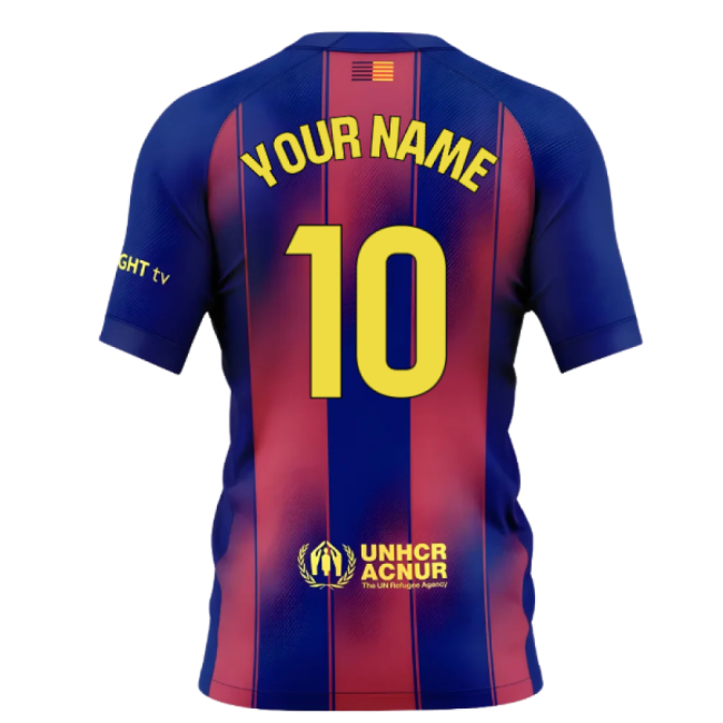 2025-2026 Barca Main Jersey (kids) (your Name) - Collectors Item