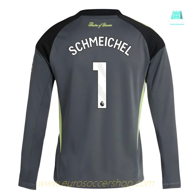 2025-2026 Man Utd Home Goalkeeper Shirt (Grey) - Kids (Schmeichel 1)