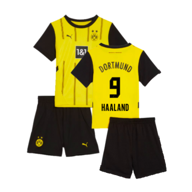 2024-2025 Borussia Dortmund Home Mini Kit (haaland 9) - Official Design