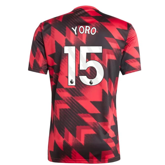 2025-2026 Man Utd Pre-Match Shirt (Red) (Yoro 15)