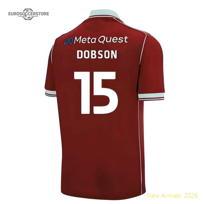 Authentic 2025-2026 Wrexham Home Shirt (dobson 15) - Premium Quality
