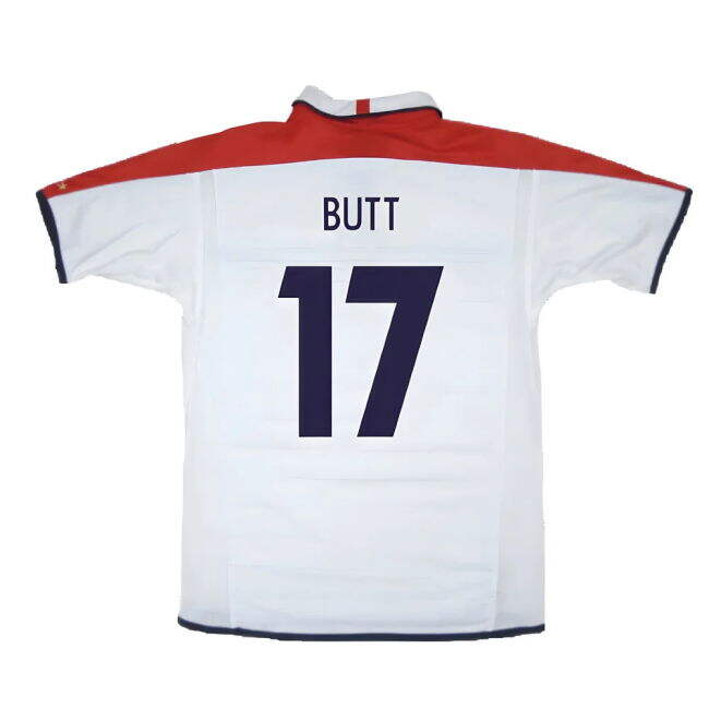 Mall Discounts England 2003-05 Home Shirt ((Very Good) L) (Butt 17) Slim Fitting
