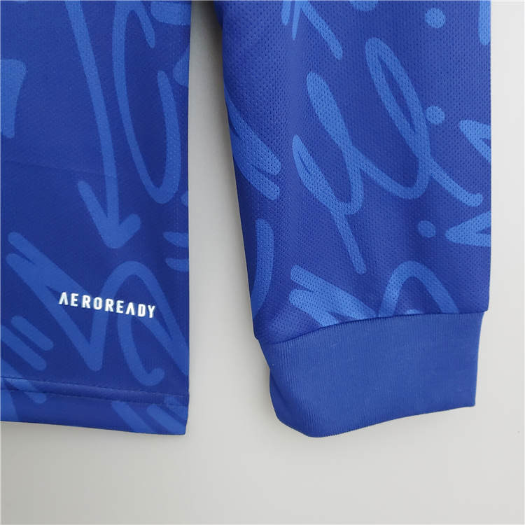 Professional Grade Real Madrid 21-22 Away Blue Soccer Jersey Football