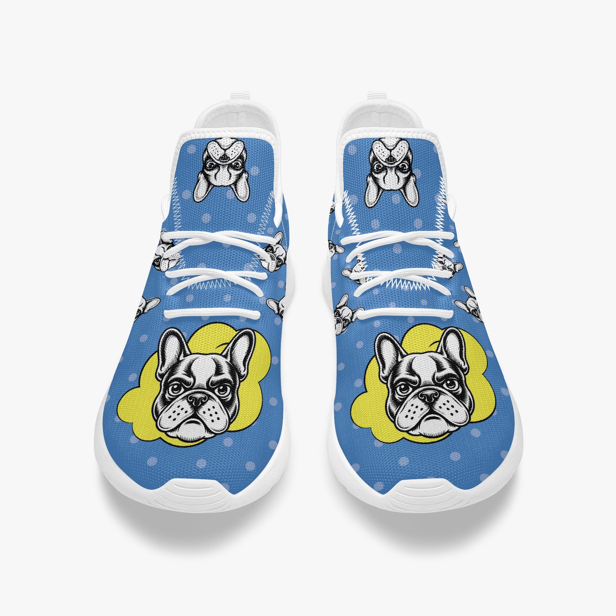 French Bulldog Lover Indigo Classic Sneakers Comfy Daily Shoes